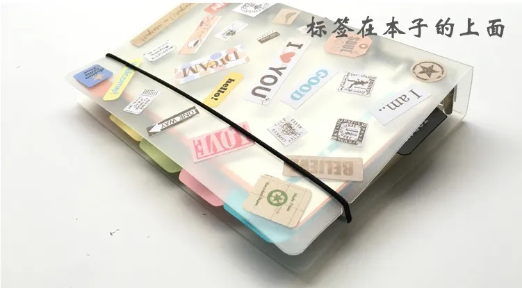 A5 A6 A7 Ruler Black Pink Matt Frosted Planner Agenda Notebook For 6 Holes Loose Leaf Spiral Notebook Organizer