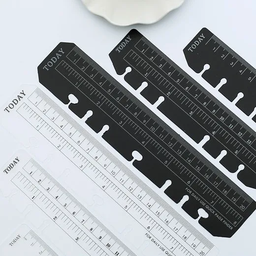 A5 A6 A7 Ruler Black Pink Matt Frosted Planner Agenda Notebook For 6 Holes Loose Leaf Spiral Notebook Organizer