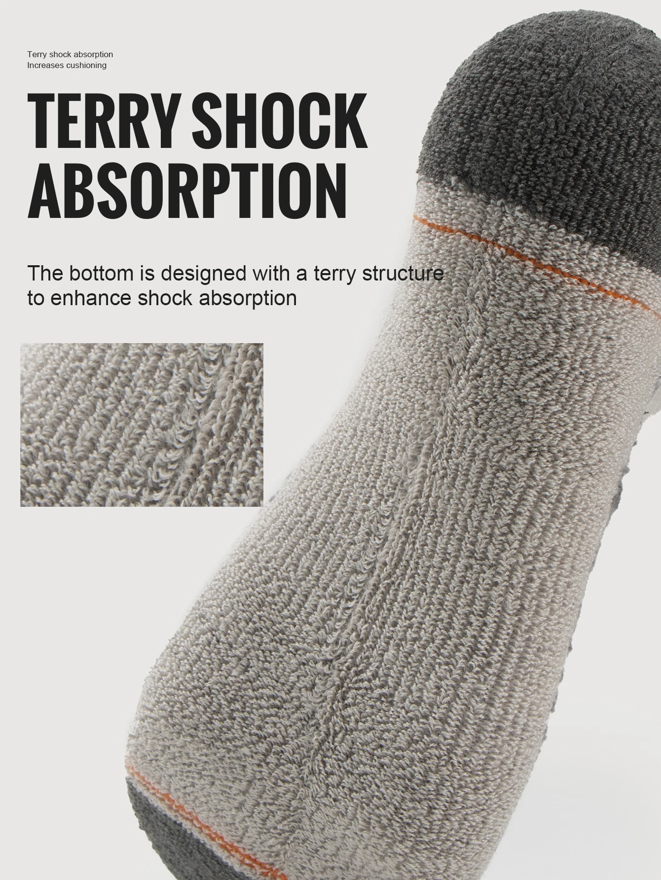 WRELS Merino Wool Socks Hiking Running Socks Soft Lightweight Shock Absorption Damping Mid-Calf Breathable Ankle Cycling Socks