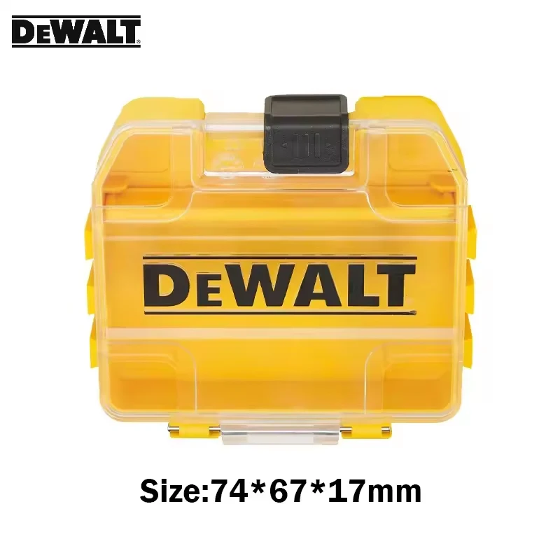 DEWALT Yellow Black Mini Storage Box Authentic Original Drill Bit Box High Hardness Stackable Plastic Hard Shell Case Hand Tools