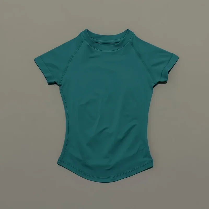 HISTELLO Sport Short Sleeve Top Seamless Yoga Leotard Clothing Women Running Sports T Shirt Workout Shirts Fitness Sports Vest