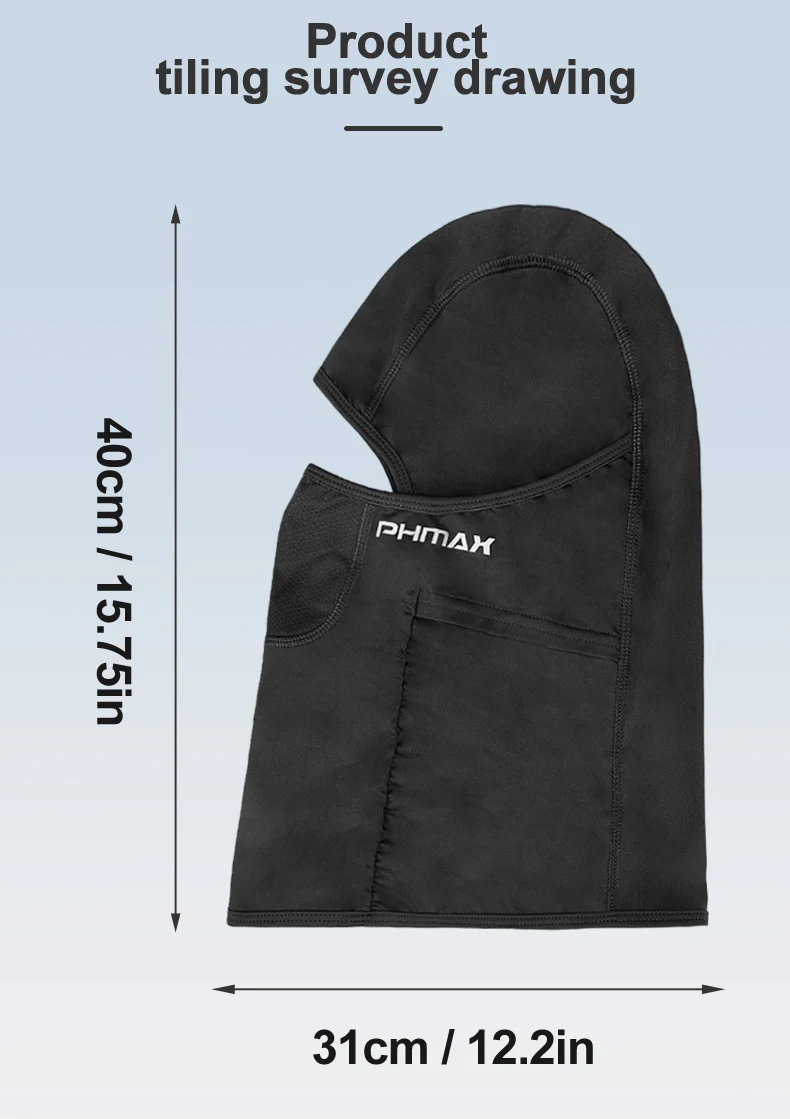 PHMAX Motorcycle Riding Mask Wind Protection And Warmth Breathable Full Face Mask Balaclava Hat Scarf Hood Moto Biker Wind Cap