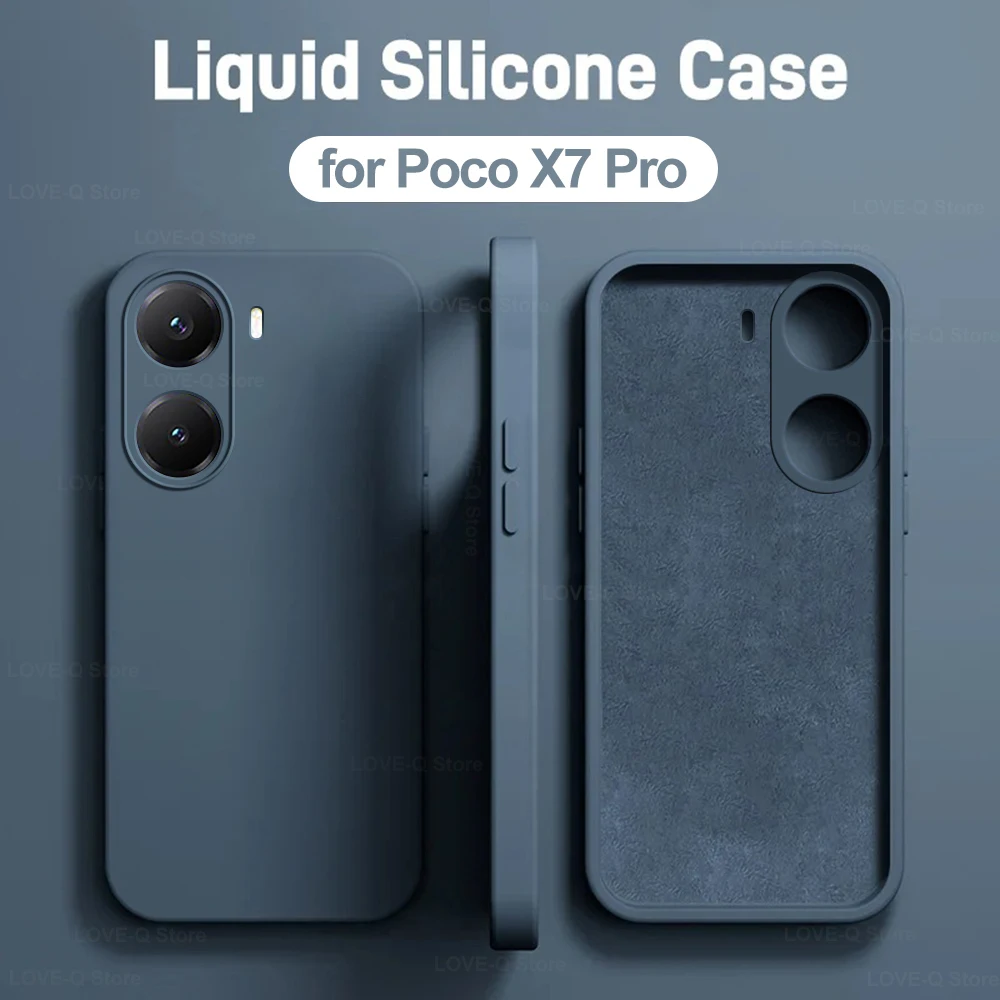 Poco X7 X8 Pro Max Case Liquid Silicone Shockproof Phone Case For Xiaomi Poco X7 X8 Pro X 7 Prо X7Pro Pocox7 Pro Soft TPU Cover