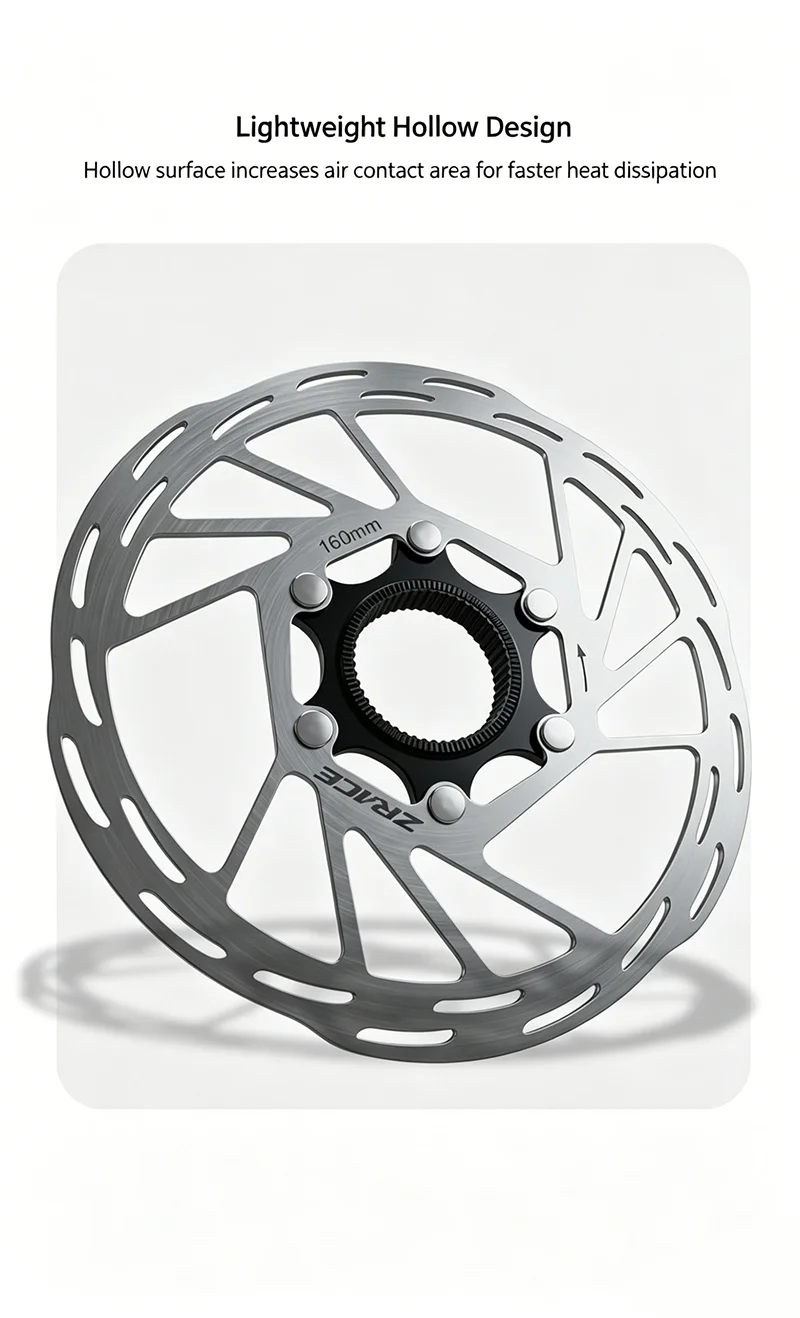 ZRACE Center Lock Brake Disc Rotor Strong Heat Dissipation Floating 140/160/180/203, for MTB / Road