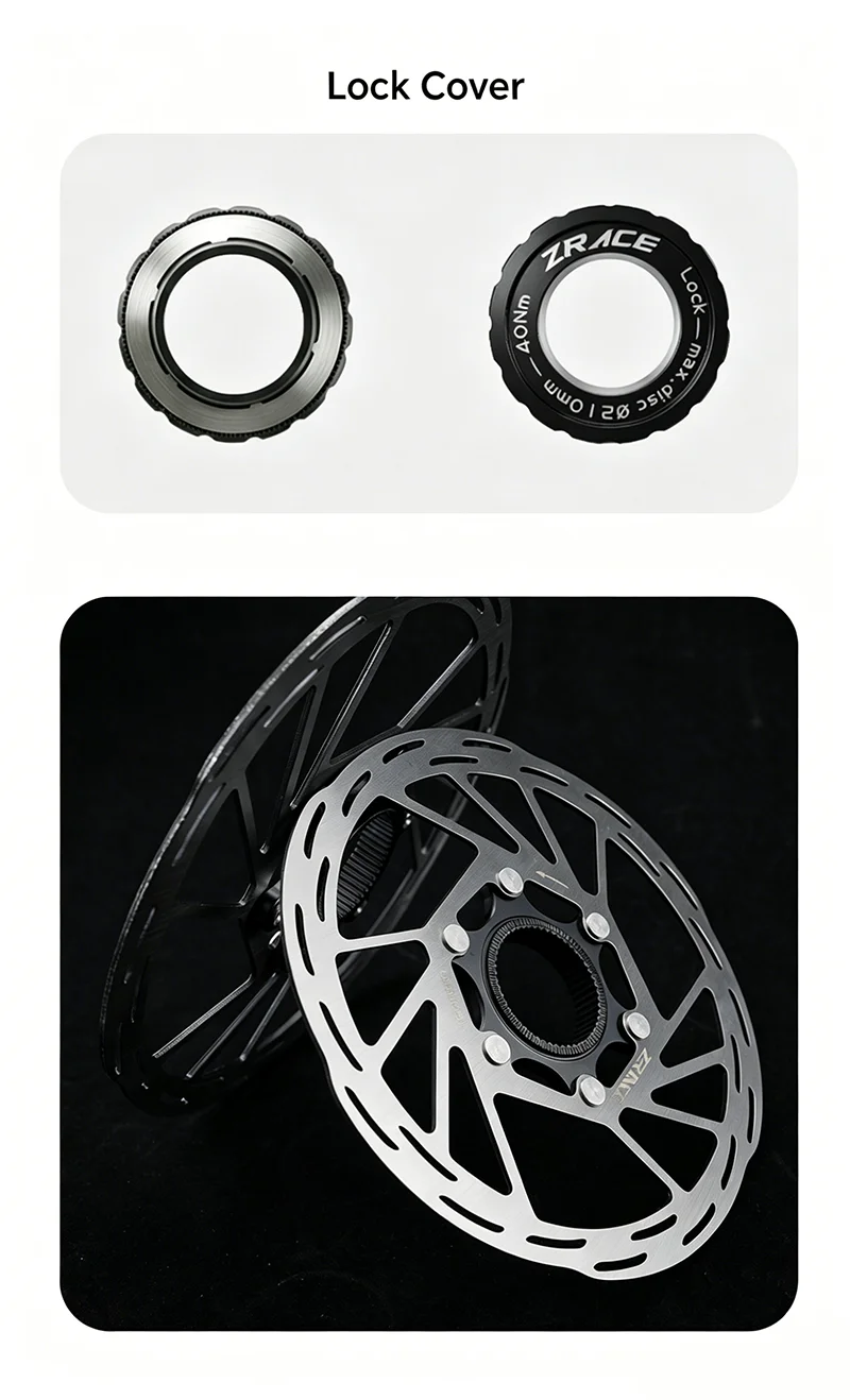 ZRACE Center Lock Brake Disc Rotor Strong Heat Dissipation Floating 140/160/180/203, for MTB / Road