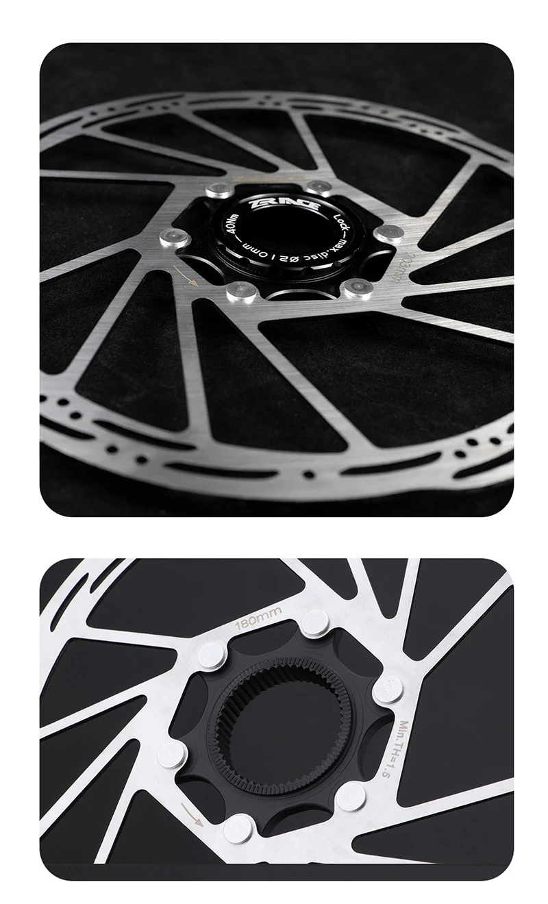 ZRACE Center Lock Brake Disc Rotor Strong Heat Dissipation Floating 140/160/180/203, for MTB / Road
