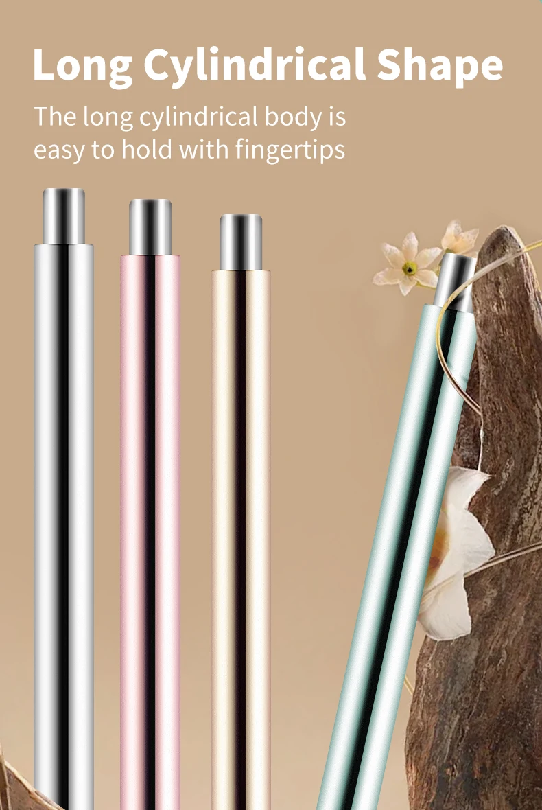 Cat Eye Nail Art Magnetic Tool Cylindrical Stick with Ball Magnet Manicure Accessory for Glass Bead Effects Fits UV Gel Polish