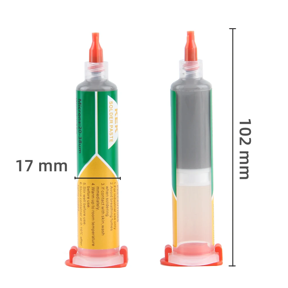 KEK Solder Paste Silver-containing 3% Sn96.5Ag3.0Cu0.5 Needle Tube Type Silver-containing Solder Melting Point 217