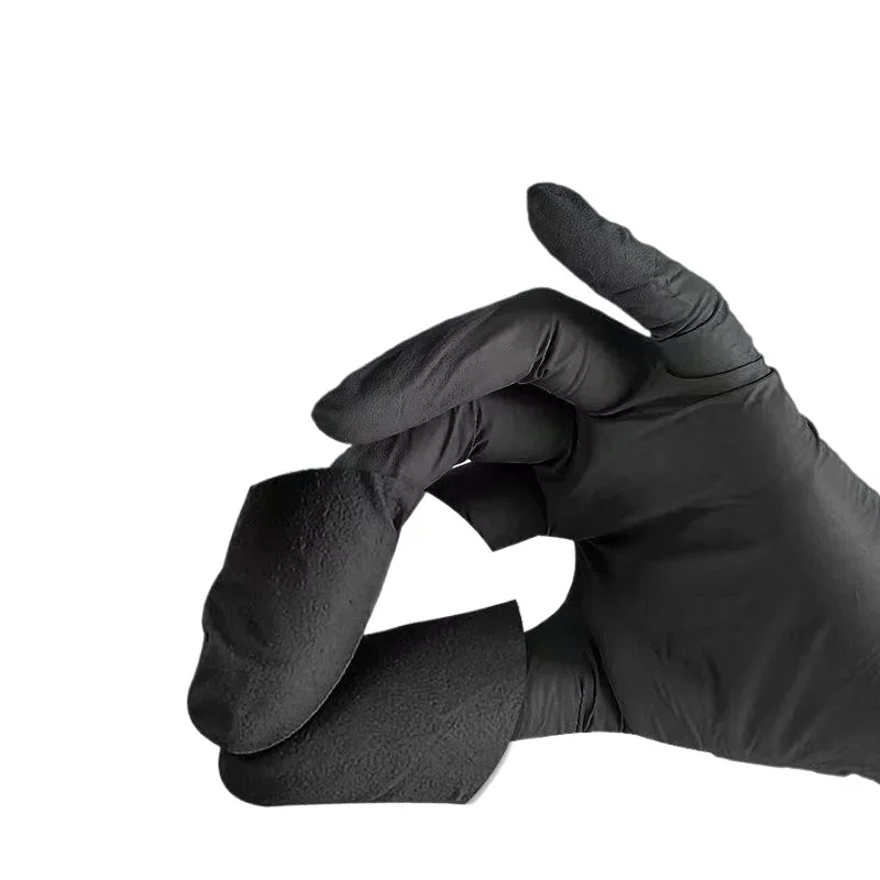 10/20/50/100pcs Disposable PVC Black Nitrile Gloves,Waterproof Latex Free,For Car Repair Food Safe Hair Dyeing Work Gloves