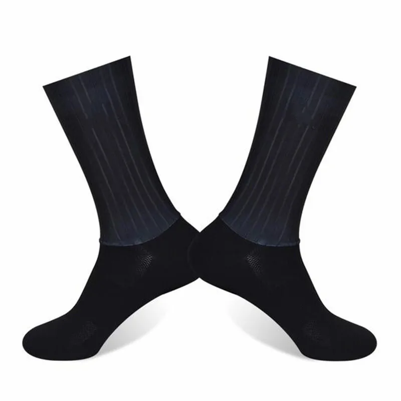 2026 New Cycling Slip Anti Silicone Summer Whiteline Aero Socks Men Bicycle Sport Running Bike Socks Calcetines 2024 New Socks