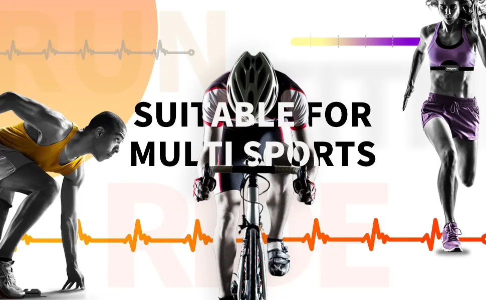 Magene H303 Heart Rate Sensor Bluetooth ANT Upgrade H64 HR Monitor With Chest Strap Dual Mode Computer Bike Sports Band Belt