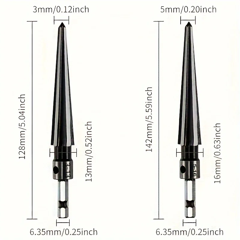 Tapered Hex Reamer, Tapered Reamer, T Handle Taper Reamer, Reamer Tool, Bridge Pin Hole Handheld T Shape Hand Reamer