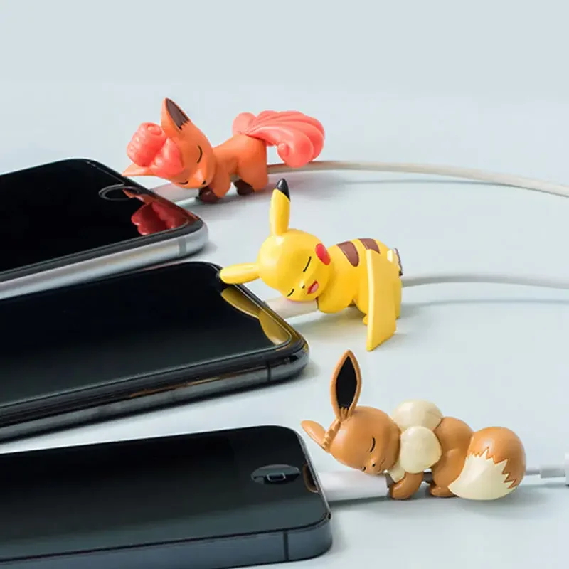 Data Cable Protective Sleeve Fashion Cartoons Figure Buckle Usb Charging Cable Thread Bite Protective Cover