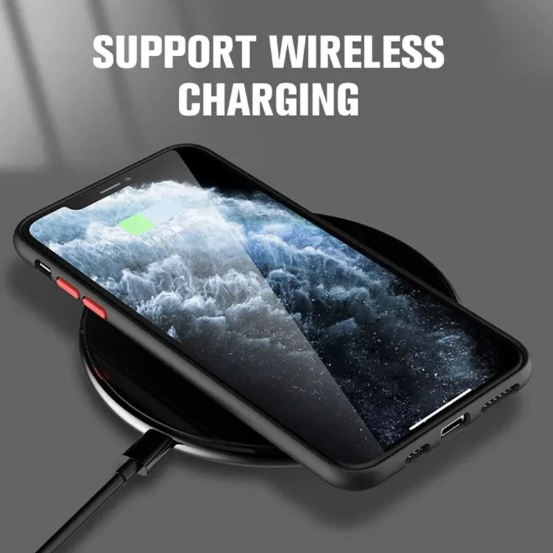 Luxury Magsafe Wireless Charge Case For Samsung Galaxy S20 S21 S22 S23 FE S24 Plus S24Ultra Shockproof Matte Clear Back Cover