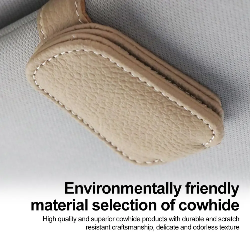 Universal Car Sunglasses Clip Card Ticket Holder Stand Fastener Pen Case Eyeglasses Sun Visor Car Accessories
