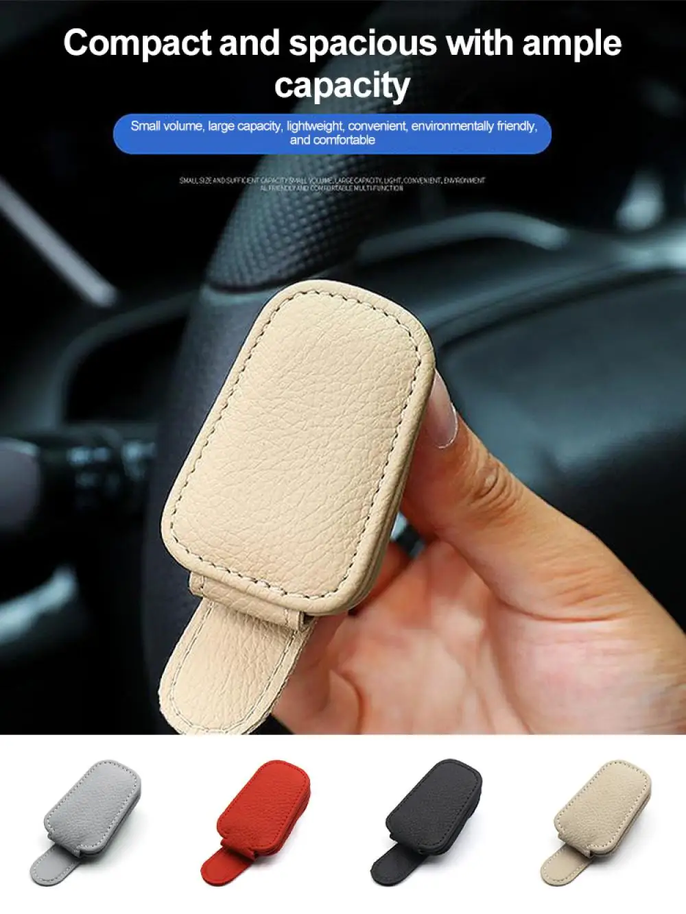Universal Car Sunglasses Clip Card Ticket Holder Stand Fastener Pen Case Eyeglasses Sun Visor Car Accessories