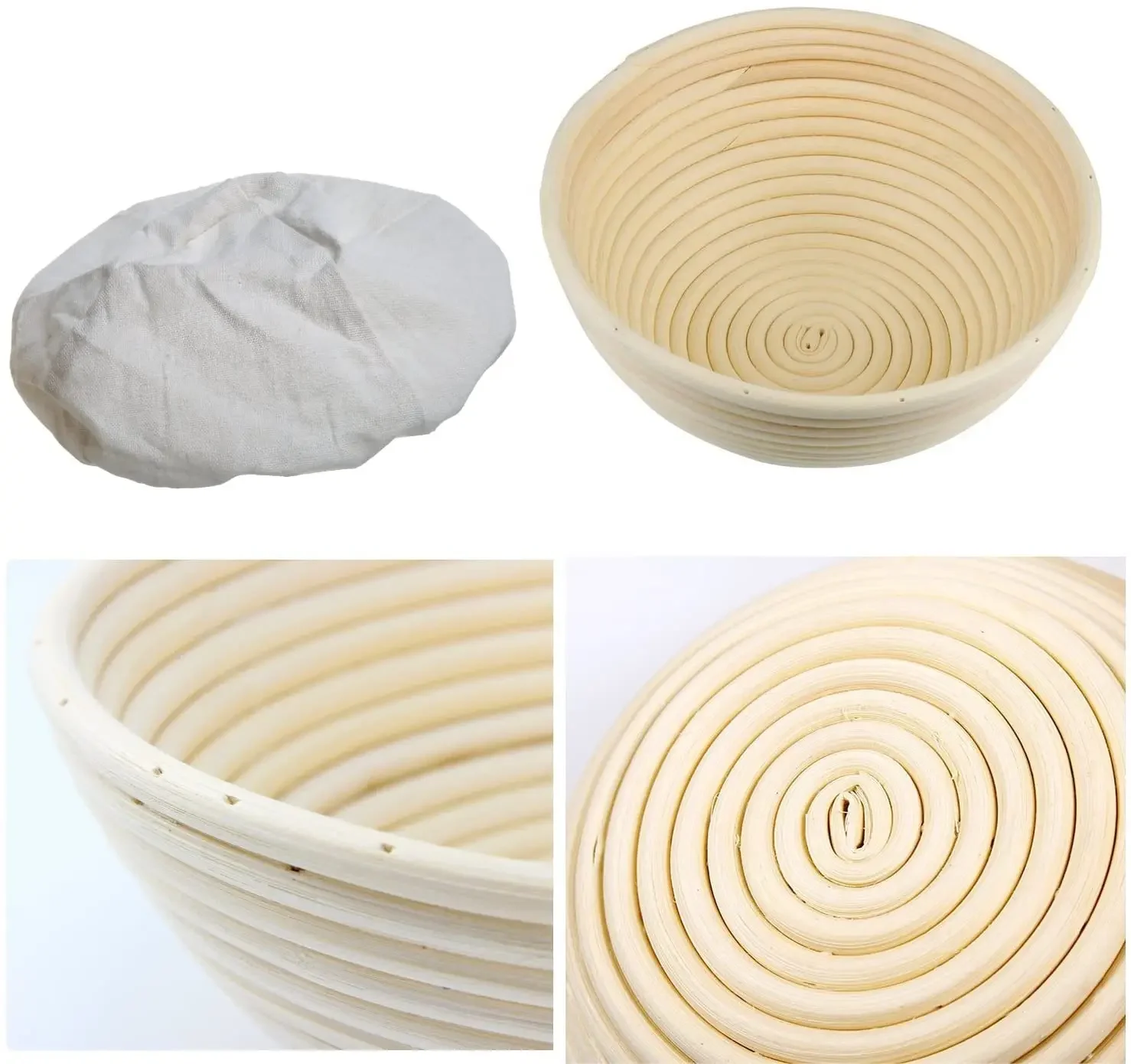 Rattan Bread Proofing Basket Bread Basket Oval Rattan Wicker Dough Fermentation Sourdough Banneton