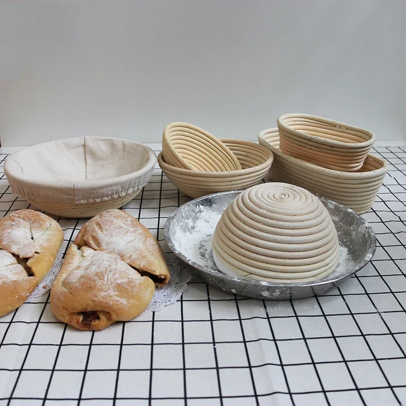 Rattan Bread Proofing Basket Bread Basket Oval Rattan Wicker Dough Fermentation Sourdough Banneton