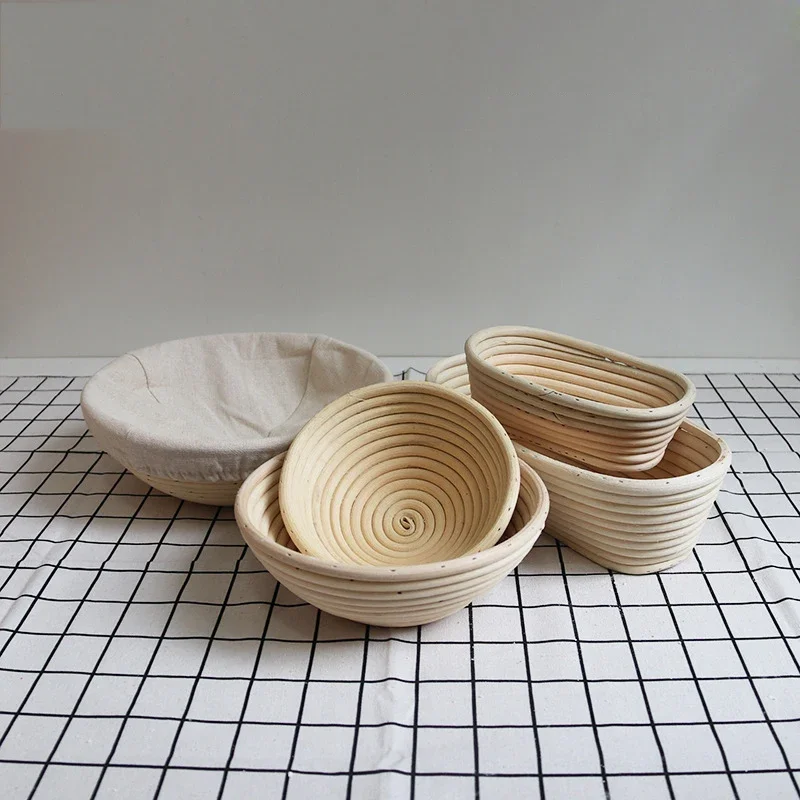 Rattan Bread Proofing Basket Bread Basket Oval Rattan Wicker Dough Fermentation Sourdough Banneton