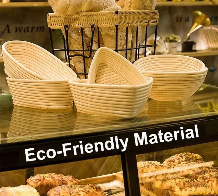 Rattan Bread Proofing Basket Bread Basket Oval Rattan Wicker Dough Fermentation Sourdough Banneton