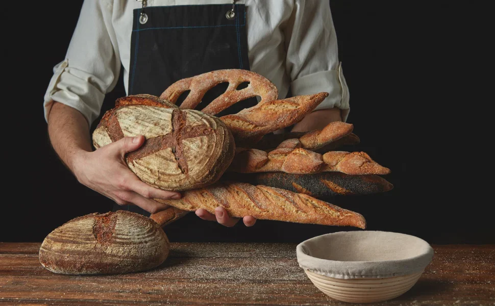 Rattan Bread Proofing Basket Bread Basket Oval Rattan Wicker Dough Fermentation Sourdough Banneton