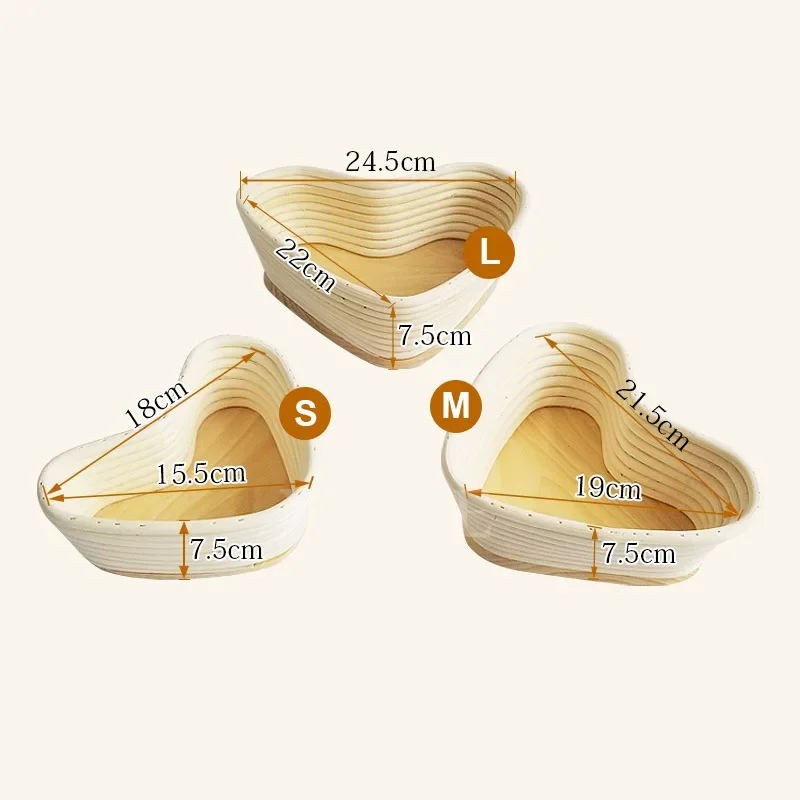 Rattan Bread Proofing Basket Bread Basket Oval Rattan Wicker Dough Fermentation Sourdough Banneton