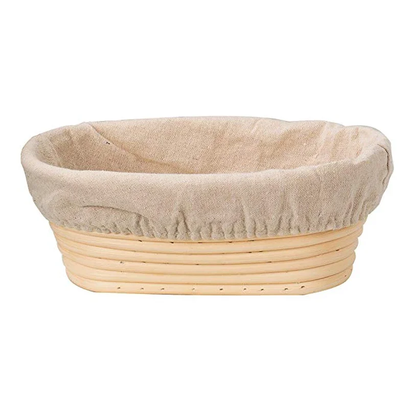 Rattan Bread Proofing Basket Bread Basket Oval Rattan Wicker Dough Fermentation Sourdough Banneton