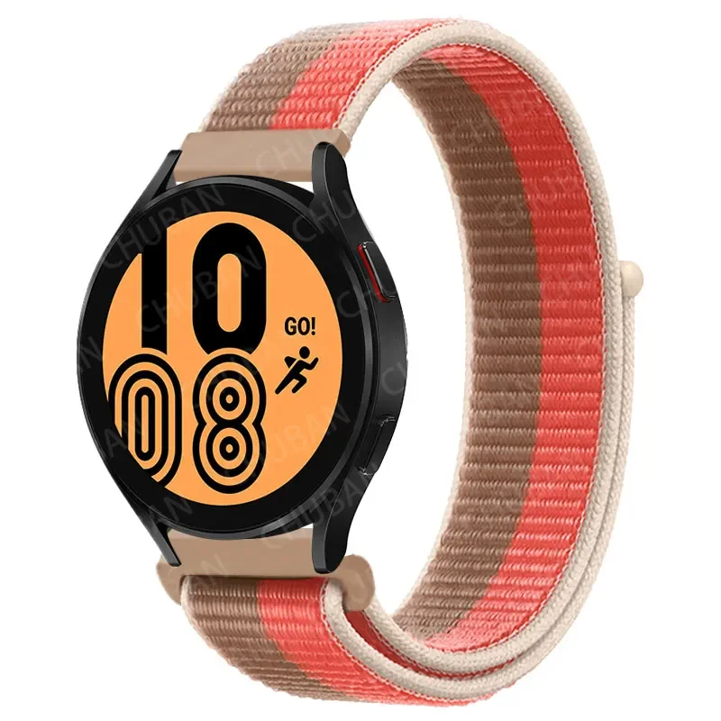 Nylon loop Band For Samsung Galaxy Watch 6/5/pro/4/Classic/active 2 43-47-44mm 20mm/22mm sport bracelet huawei gt 4/2/e/3 strap