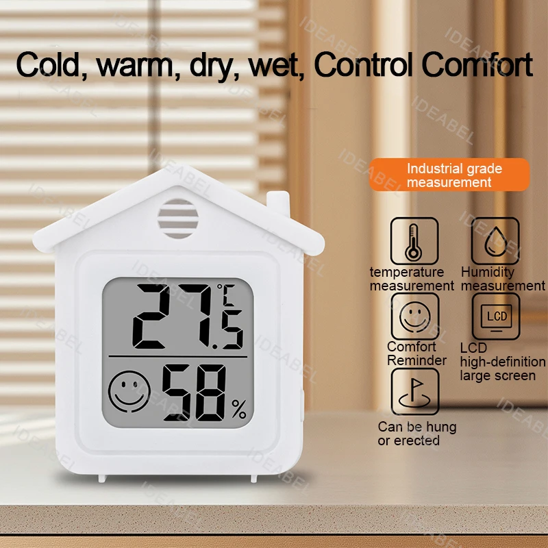 Mini LCD Digital Thermometer Hygrometer Indoor Room Temperature Humidity Meter Sensor Gauge Weather Station