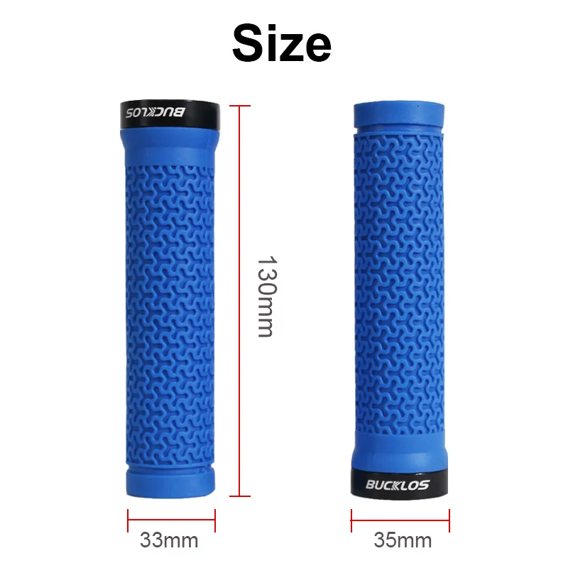 BUCKLOS Bicycle Grips Integrated Rubber Anti-slip Mtb Handlebar Cover Lock on Mountain Bike Handle Bar Cuffs BMX Cycling Parts
