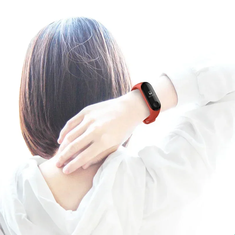 Watch Strap For Xiaomi Mi Band 7 6 5 4 3 Wristband Silicone Bracelet Wrist Straps MiBand 3/4 Band5 Band6 Smartwatch Accessories