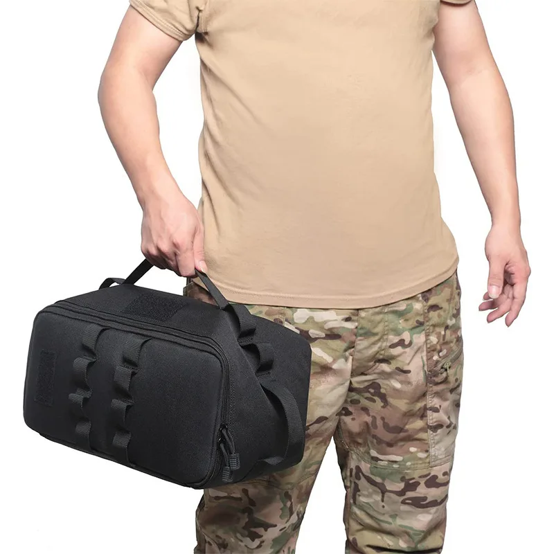 Outdoor Camping Gas Tank Storage Bag Large Capacity Ground Nail Tool Bag Gas Canister Picnic Cookware Utensils Kit Bag