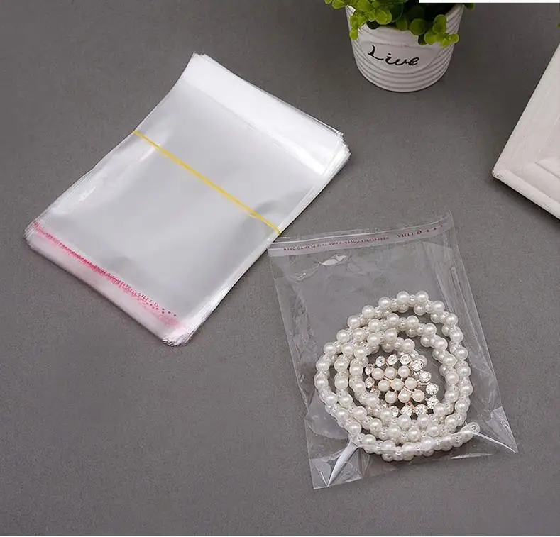 Opp Transparent Seal, Cellophane, Self-adhesive, Plastic, Jewelry, Cellophane, Candy, Cookies, Gift Wrap, Non-porous Bag