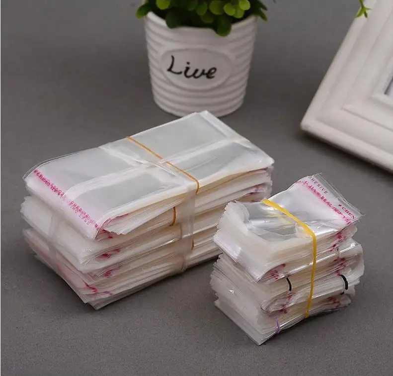 Opp Transparent Seal, Cellophane, Self-adhesive, Plastic, Jewelry, Cellophane, Candy, Cookies, Gift Wrap, Non-porous Bag