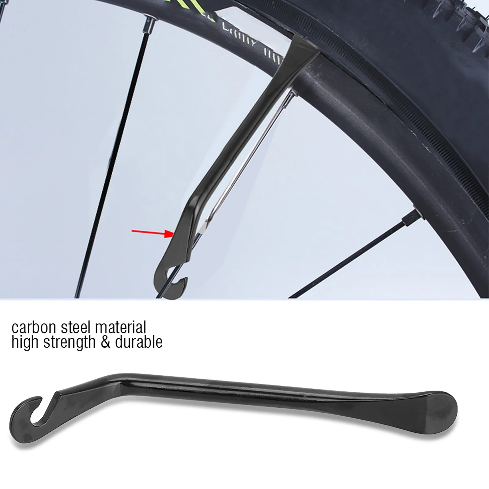 3Pcs Bike Tire Lever Stainless Steel Mountain Road Bicycle Wheel Remover Outdoor Cycling Repair Tool Mtb Tire Lever Pry Up Tool