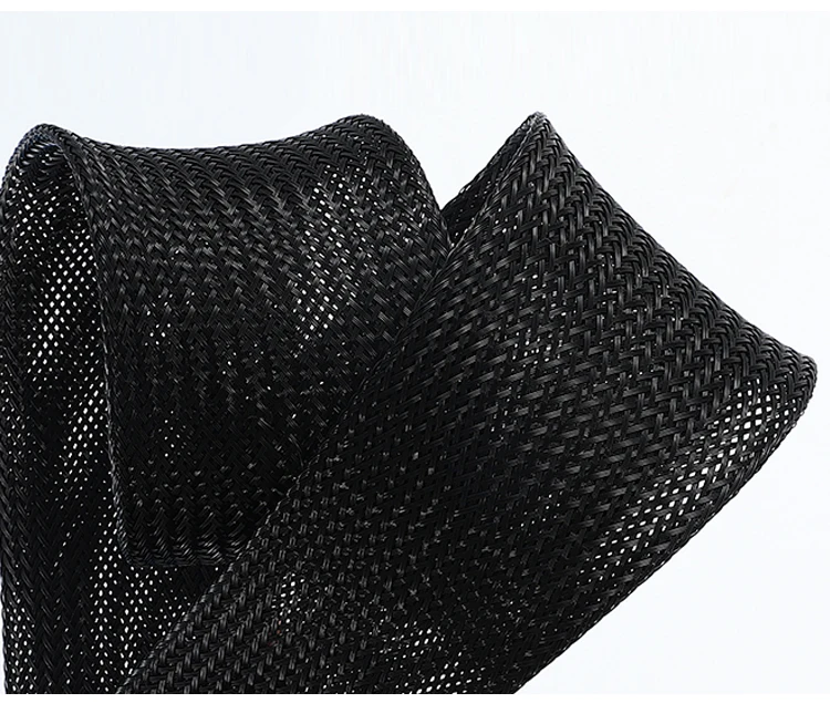 1/5/10M Black Insulated Braid Sleeving 6/8/10/30mm Tight PET Wire Cable Gland Protection Cable Sleeve Flame Retardant Nylon Tube
