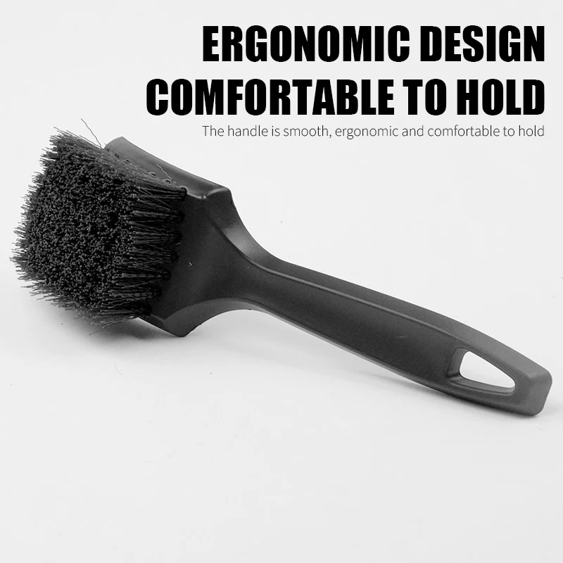 Tire Brush Hard Bristle Brush Car Beauty Brush Cleaning Brush Multi-functional Wheel Rim Foot Pad Fabric Cleaning Brush