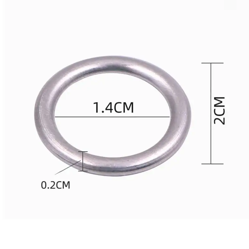 Car Oil Pan Drain Gasket Drainage Bolt Pad Aluminum/ Copper Oil Drain Plug Gasket Replaceable Accessories for Volkswagen Audi