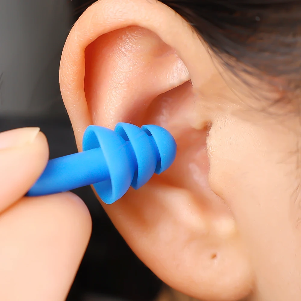 25/1Pair Ear Plugs Sleeping Noise Cancelling Reusable Silicone Sound Block Earplugs Summer Waterproof Swimming Ear Plug With Box
