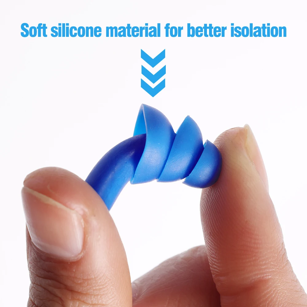 25/1Pair Ear Plugs Sleeping Noise Cancelling Reusable Silicone Sound Block Earplugs Summer Waterproof Swimming Ear Plug With Box