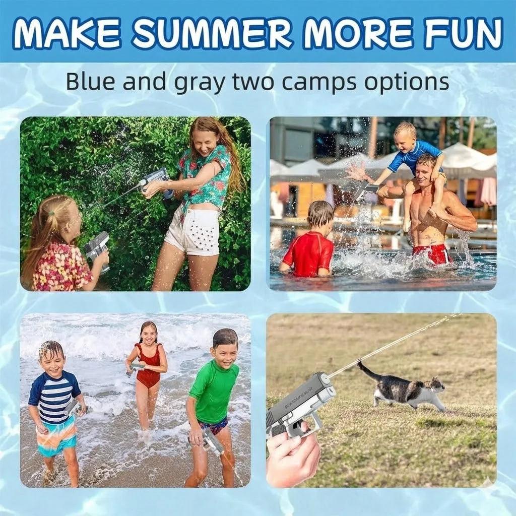 M1911 Water Guns Pistol Toy Squirt Guns, Summer Pool Beach Shooting Games Outdoor Toys, Water Blaster Pistol for Kids Adult