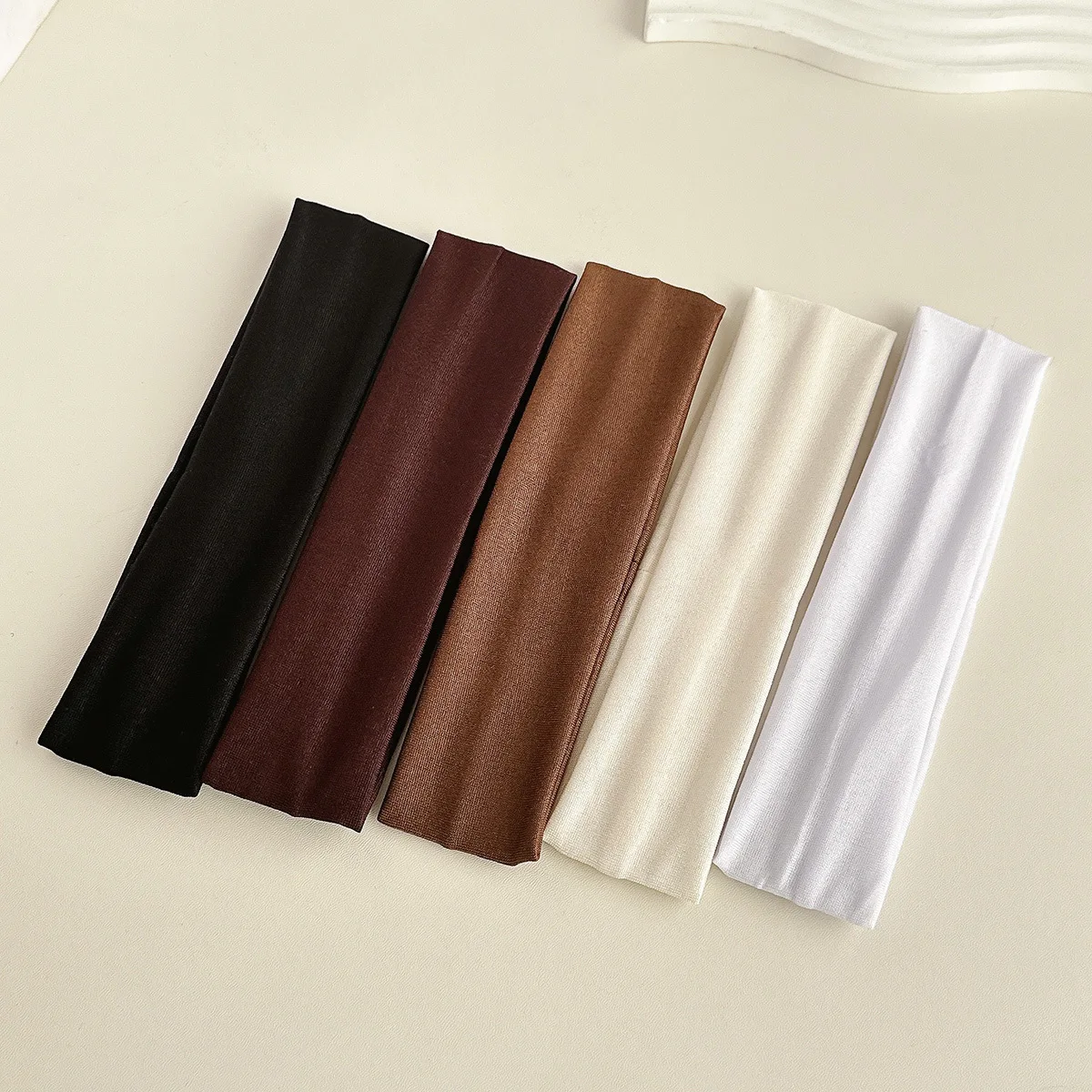 Four Seasons Solid Sports Headbands For Women Fitness Running Yoga Solid Color Elastic Hairbands Stretch Makeup Hair Accessories