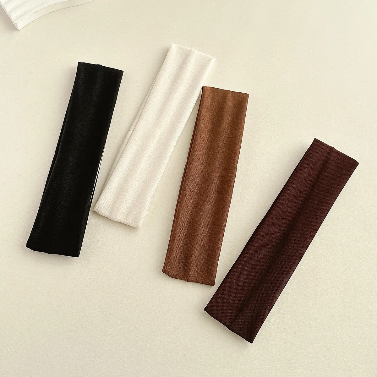 Four Seasons Solid Sports Headbands For Women Fitness Running Yoga Solid Color Elastic Hairbands Stretch Makeup Hair Accessories