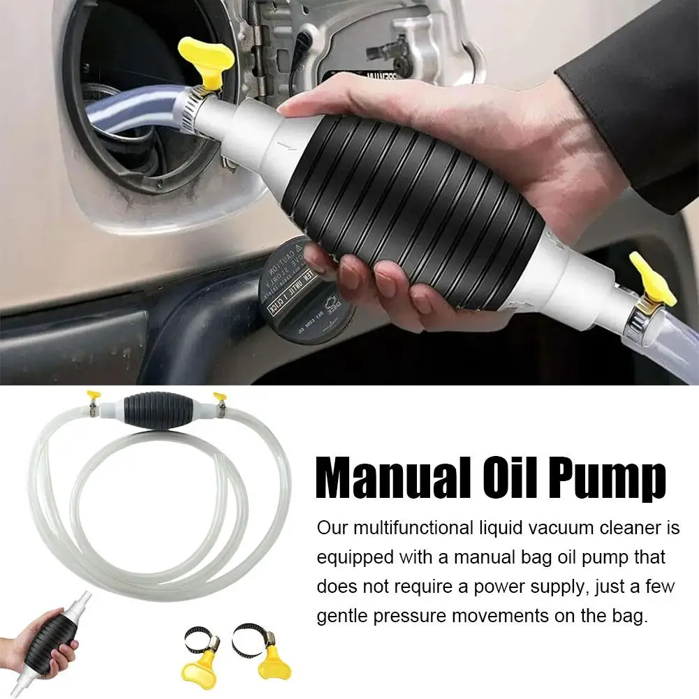 Hand Fuel Pump Car Fuel Tank Sucker Oil Transfer Fuel Pump Petrol Diesel Liquid Manual Pump Syphon Fuel Saver For Gas