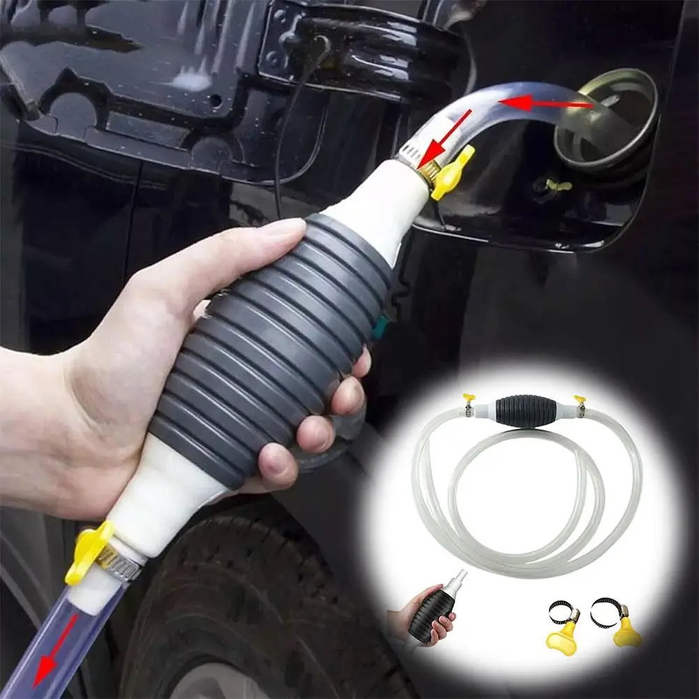 Hand Fuel Pump Car Fuel Tank Sucker Oil Transfer Fuel Pump Petrol Diesel Liquid Manual Pump Syphon Fuel Saver For Gas