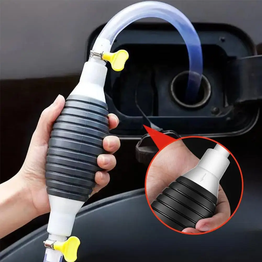 Hand Fuel Pump Car Fuel Tank Sucker Oil Transfer Fuel Pump Petrol Diesel Liquid Manual Pump Syphon Fuel Saver For Gas