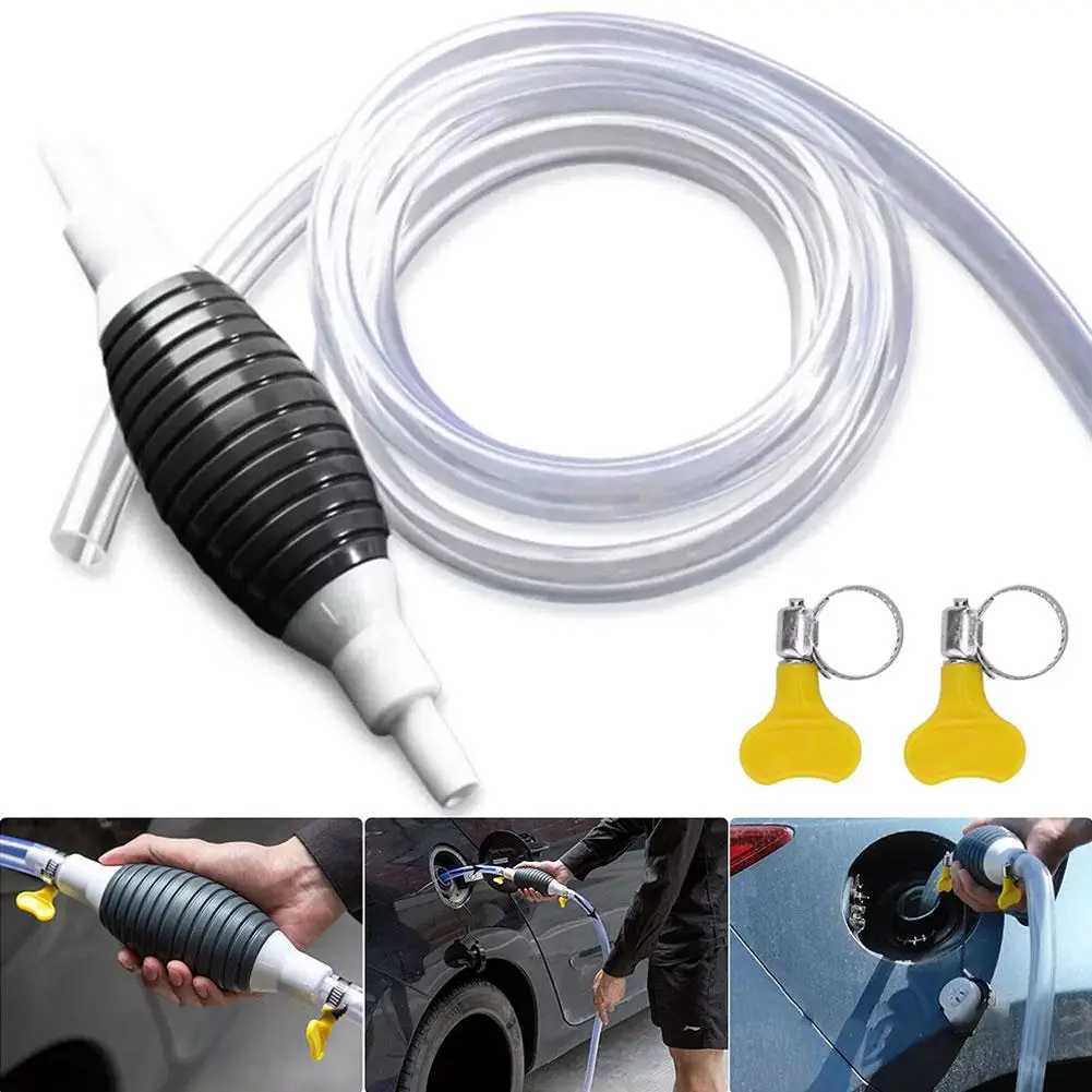 Hand Fuel Pump Car Fuel Tank Sucker Oil Transfer Fuel Pump Petrol Diesel Liquid Manual Pump Syphon Fuel Saver For Gas
