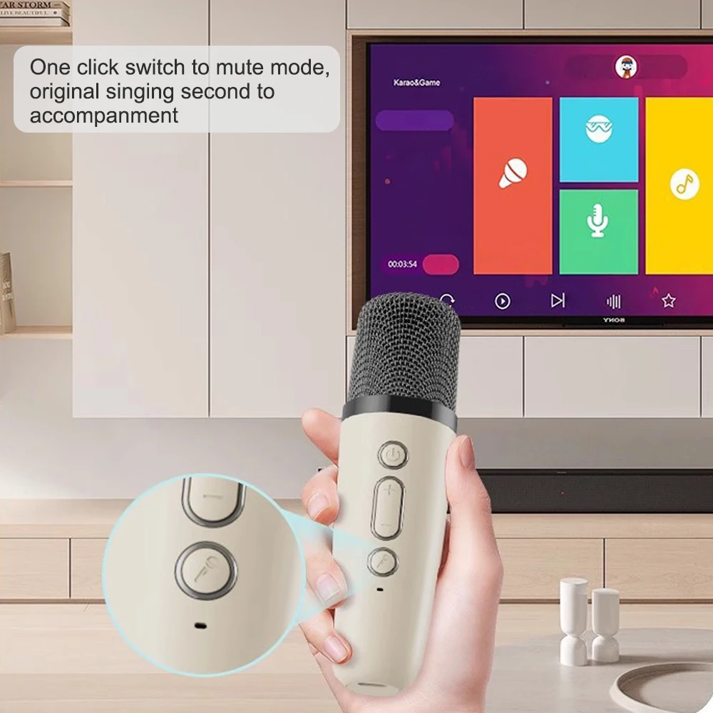 Professional Singing Bluetooth $peaker ColumnSpeaker High-end Ktv Karaoke Microphone Bluetooth Audio Wireless Mic
