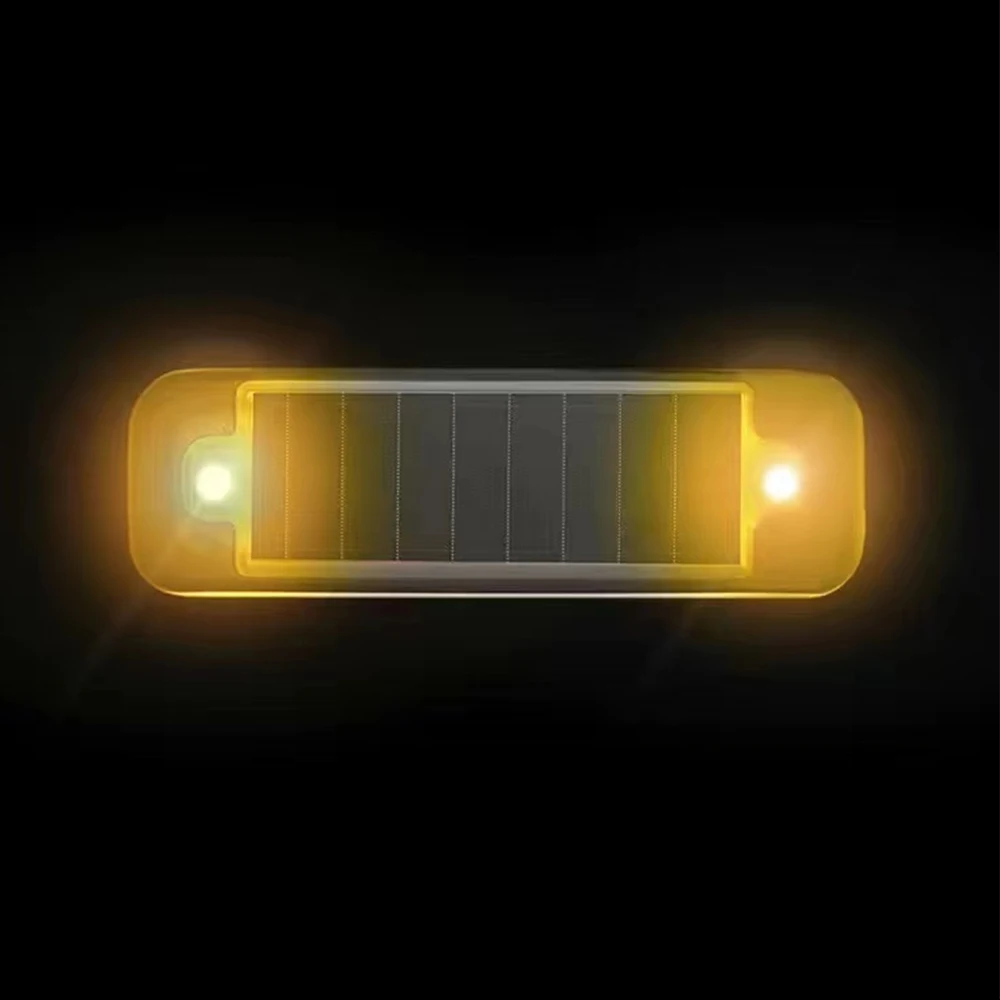 Mini LED Solar Power Car Warning Light Night Security Simulated Alarm Wireless Anti-Theft Caution Lamp Flashing Dummy Alarm Lamp