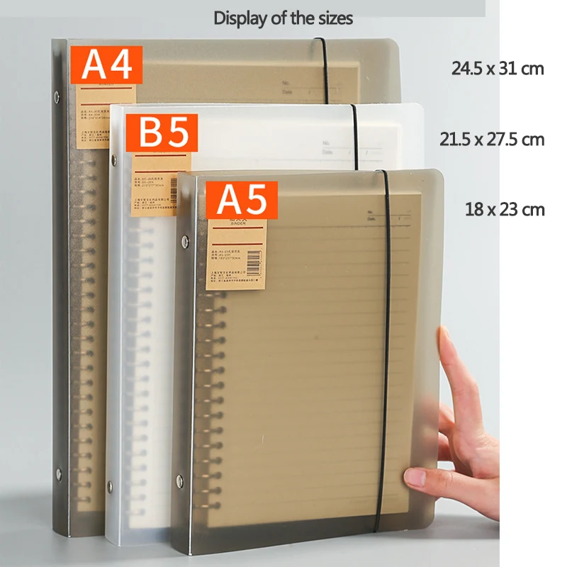A5 B5 20Holes Loose-Leaf Notebook Refill 60Sheet Spiral Binder Paper Index Inside Page Dot Grid Blank Connell Stationery